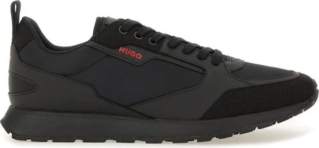 Hugo Round Toe Lace-Up Sneakers