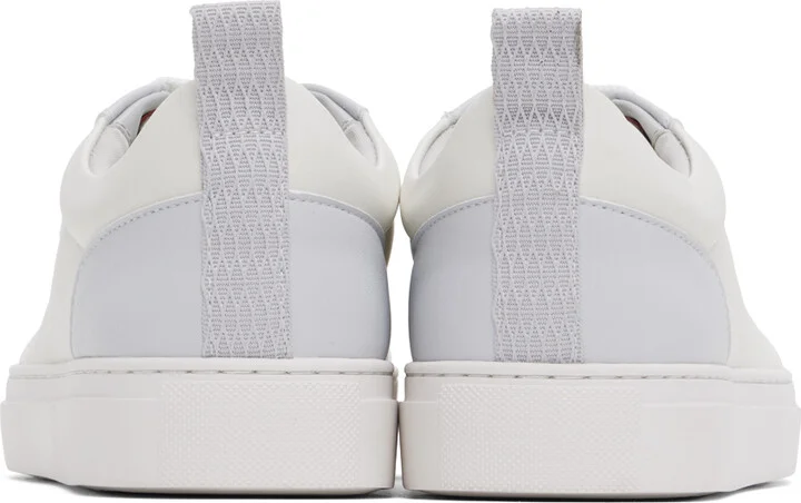 Hugo White & Gray Cupsole Faux-Leather Sneakers - Image 2