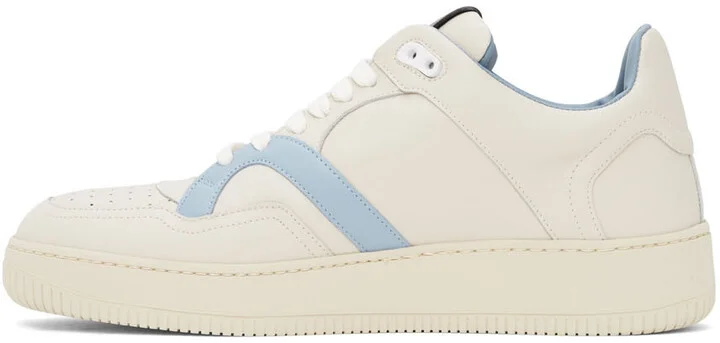 Human Recreational Services Off-White & Blue Mongoose Low Sneakers - Image 3