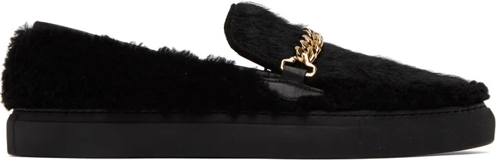 BLACK SHEARLING
