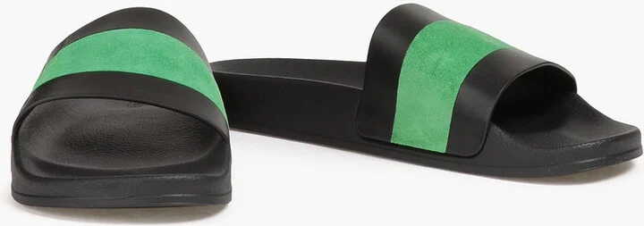 Humberto striped leather slides - Image 2