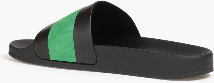Humberto striped leather slides - Image 3