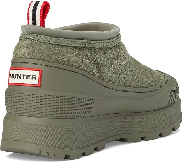 Hunter Askern Women's Snow Shoes Medium Green : 9 M, Suede - Image 4