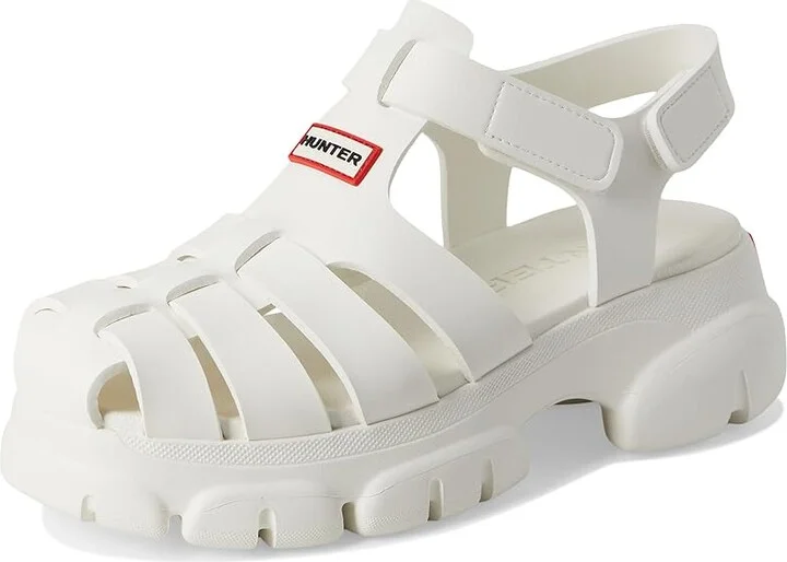 Hunter Belah Women's Sandals White : 10 M, Synthetic - Image 5