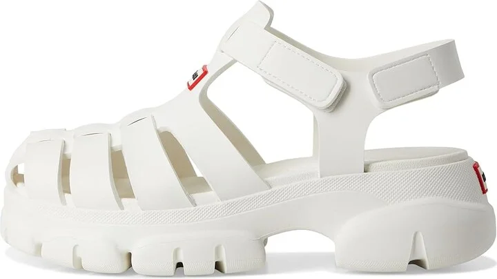 Hunter Belah Women's Sandals White : 10 M, Synthetic - Image 6