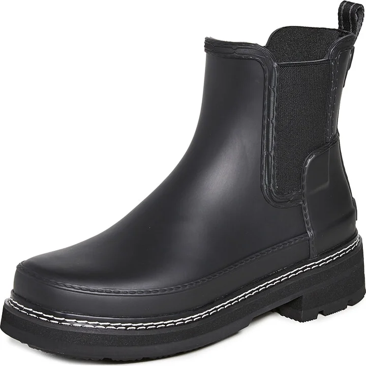 Hunter Boots Refined Chelsea Stitch Detail Wellington