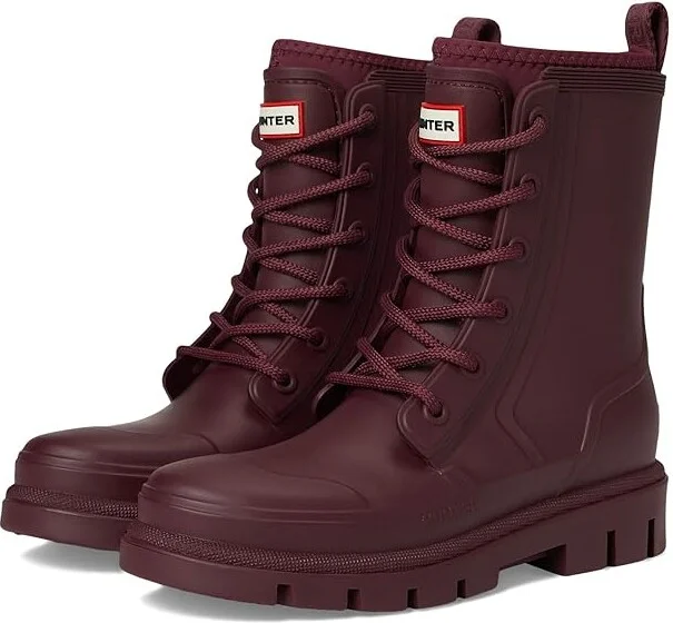 Hunter Diana Women's Rain Boots Dark Red : 11 M, Rubber