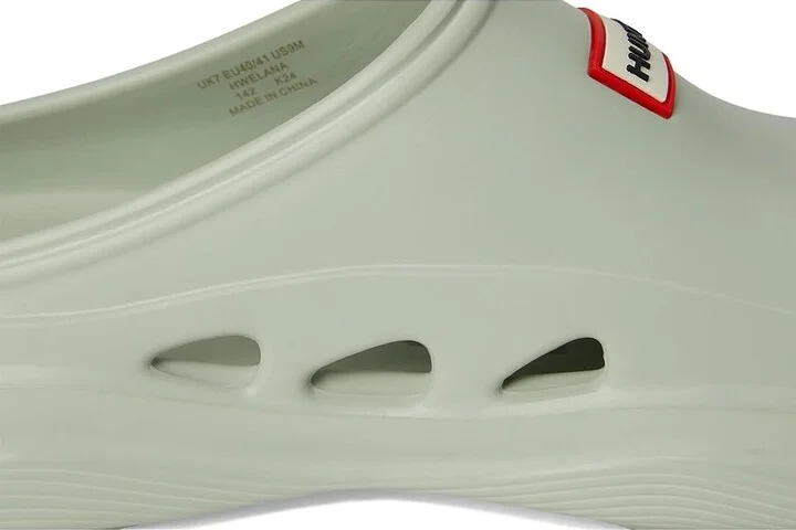 Hunter Elana Women's Flat Shoes Light Green : 5 M, Vinyl - Image 7