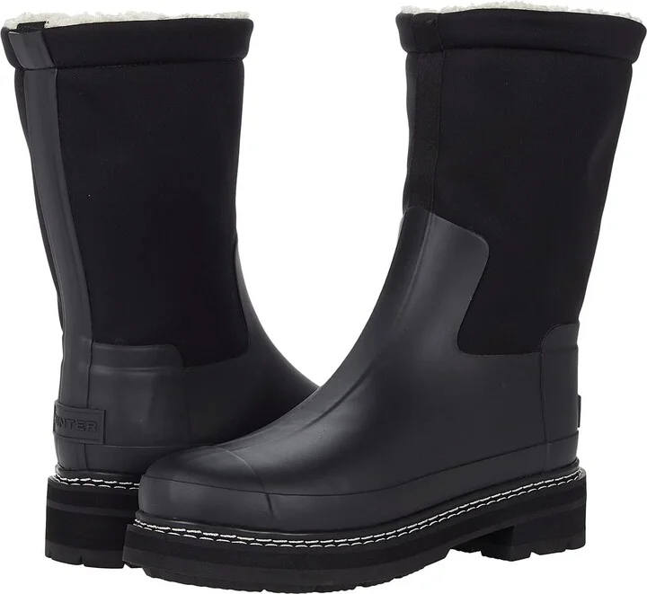 Hunter Footwear Women's Refined Short Stitch Sherpa Rain Boot