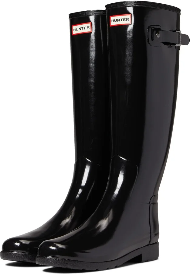 Hunter Footwear Women's Refined Tall Gloss Rain Boot