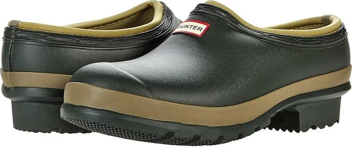 Hunter Gardener Neo Lined Clog Men's Shoes Dark/Olive : 13 M, Synthetic