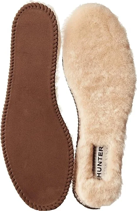 Hunter Luxury Shearling Insoles Rain Boots Natural : Men's 12 - Women's 13 Medium - Image 2