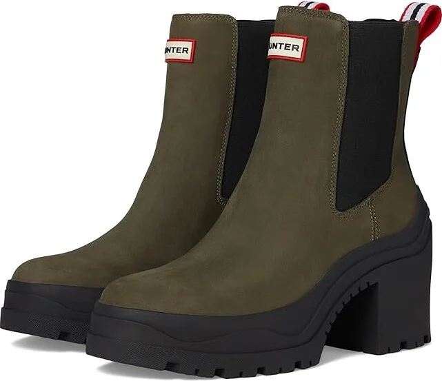 Hunter Miana Women's Rain Boots Dark Green : 5 M, Synthetic