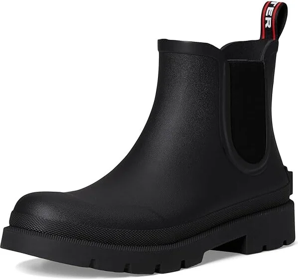 Hunter Orford Men's Rain Boots Black 1 : 12 D - Medium, Rubber - Image 5