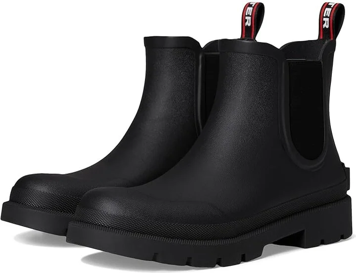 Hunter Orford Men's Rain Boots Black 1 : 12 D - Medium, Rubber