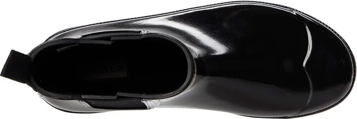 Hunter Original Chelsea Gloss Women's Shoes Black : 5 M, Rubber - Image 2