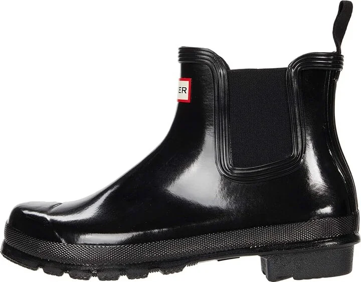 Hunter Original Chelsea Gloss Women's Shoes Black : 5 M, Rubber - Image 6