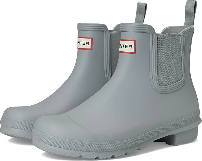 Hunter Original Chelsea Women's Rain Boots Medium Grey : 6 M, Rubber