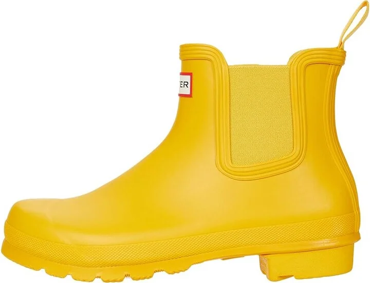 Hunter Original Chelsea Women's Shoes Yellow : 5 M, Rubber - Image 6
