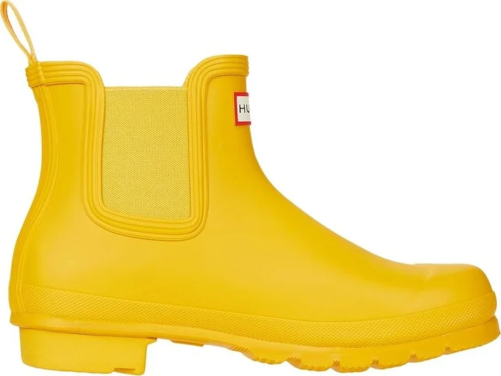 Hunter Original Chelsea Women's Shoes Yellow : 5 M, Rubber - Image 7