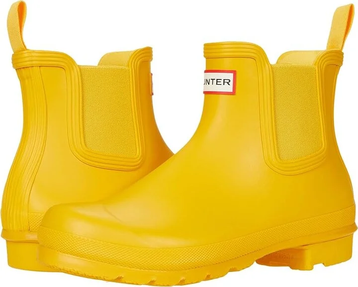 Hunter Original Chelsea Women's Shoes Yellow : 5 M, Rubber