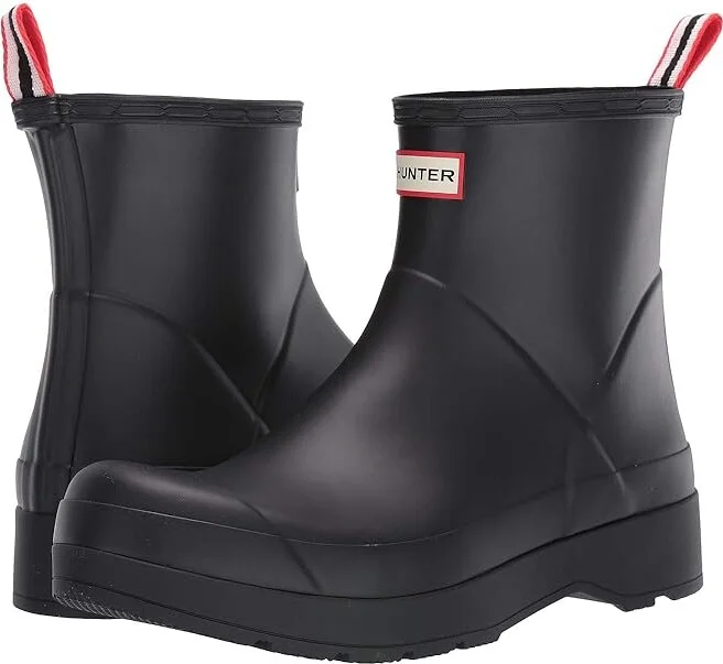 Hunter Original Play Boot Chelsea Men's Rain Boots Black : 11 M, Rubber