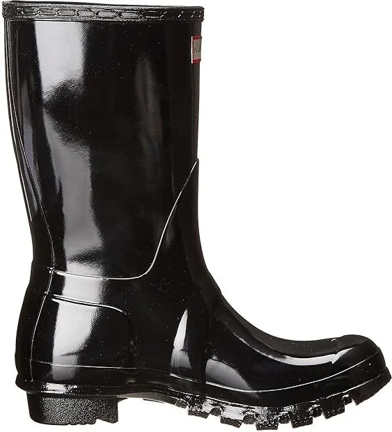 Hunter Original Short Gloss Women's Rain Boots Black : 5 M, Rubber - Image 8
