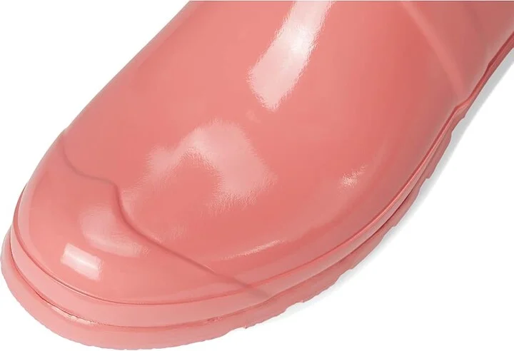 Hunter Original Short Gloss Women's Rain Boots Medium Pink : 5 M, Rubber - Image 2