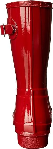 Hunter Original Short Gloss Women's Rain Boots Military Red : 5 M, Rubber - Image 5