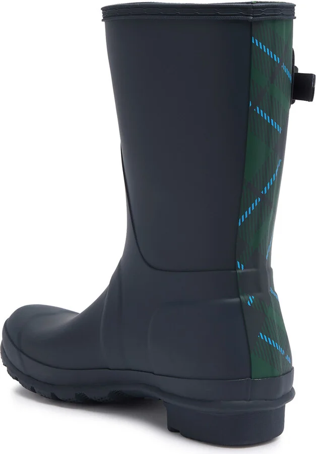 Hunter Original Short Panelled Rubber Wellington Boots - Image 2