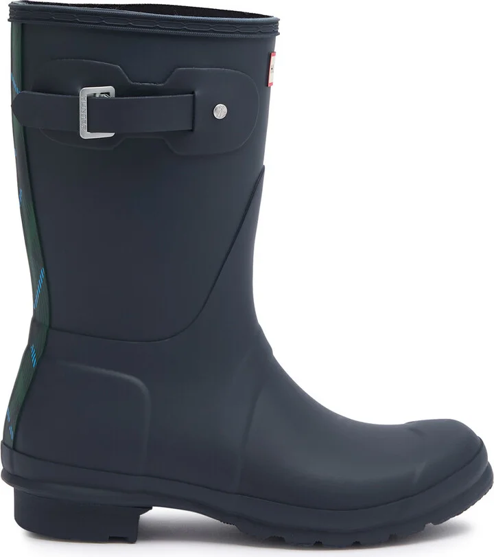 Hunter Original Short Panelled Rubber Wellington Boots