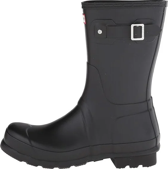 Hunter Original Short Rain Boots Men's Rain Boots Black : 7 M, Rubber - Image 7