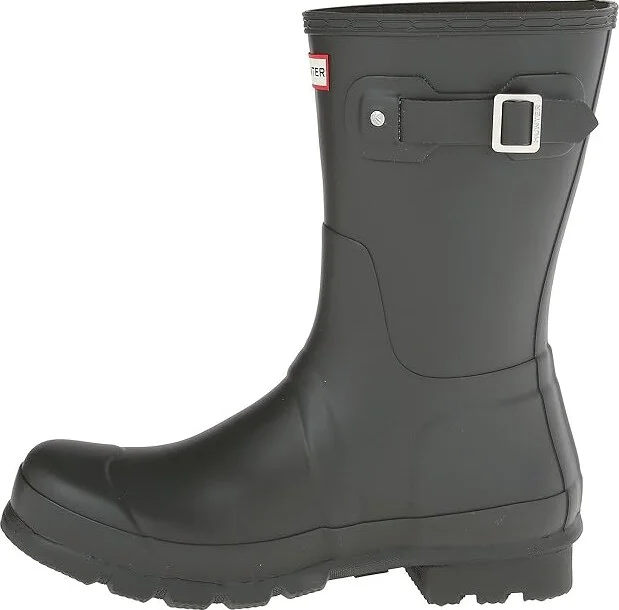 Hunter Original Short Rain Boots Men's Rain Boots Dark Olive : 9 M, Rubber - Image 7
