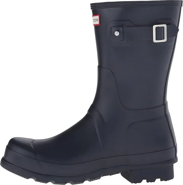 Hunter Original Short Rain Boots Men's Rain Boots Navy : 7 M, Rubber - Image 7