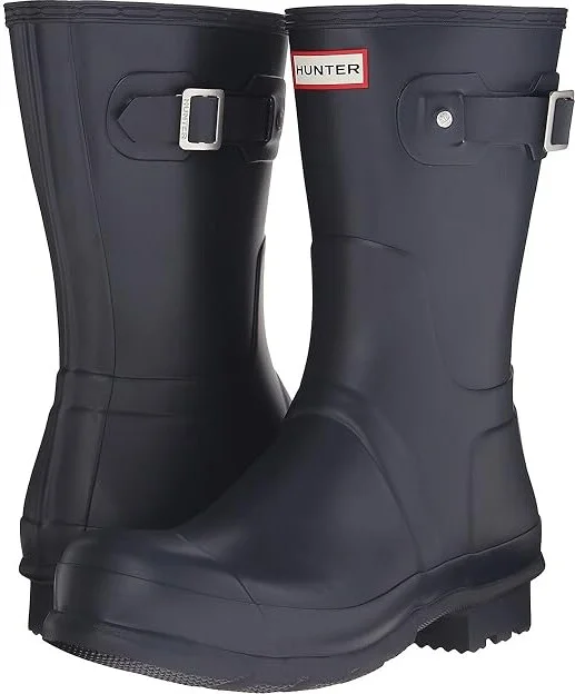 Hunter Original Short Rain Boots Men's Rain Boots Navy : 7 M, Rubber
