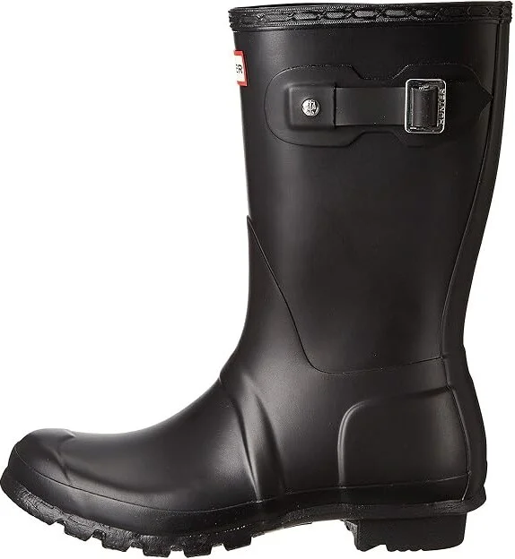Hunter Original Short Women's Rain Boots Black Matte : 5 M, Rubber - Image 7