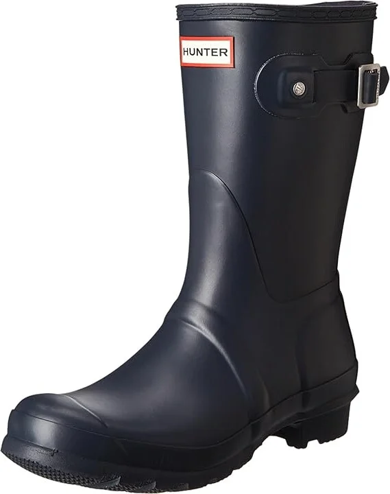 Hunter Original Short Women's Rain Boots Navy Matte : 5 M, Rubber - Image 2