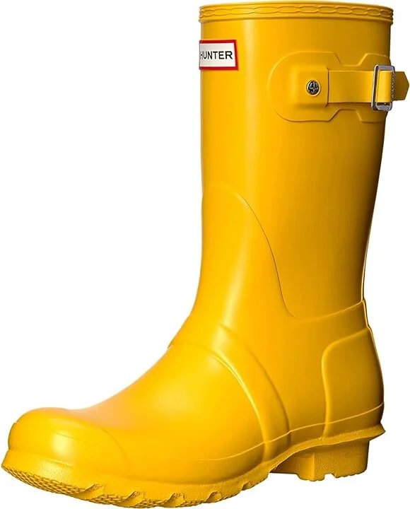 Hunter Original Short Women's Rain Boots Yellow 1 : 5 M, Rubber - Image 2