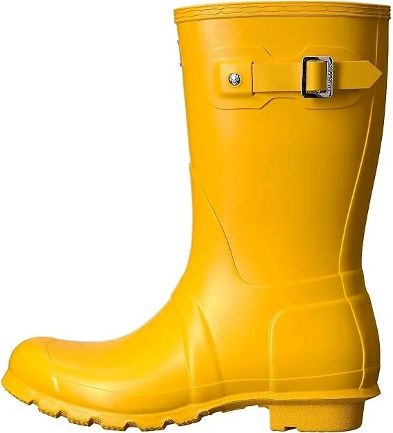 Hunter Original Short Women's Rain Boots Yellow 1 : 5 M, Rubber - Image 7