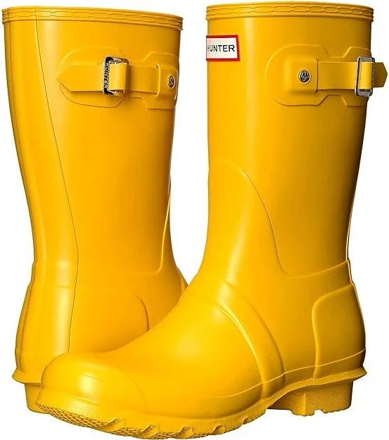 Hunter Original Short Women's Rain Boots Yellow 1 : 5 M, Rubber