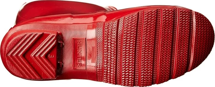 Hunter Original Tall Gloss Rain Boots Women's Shoes Military Red : 5 M, Rubber - Image 4