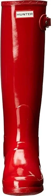 Hunter Original Tall Gloss Rain Boots Women's Shoes Military Red : 5 M, Rubber - Image 6