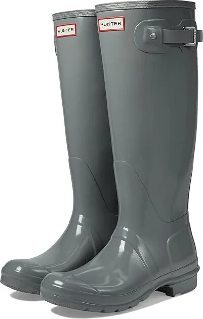 Hunter Original Tall Gls Women's Rain Boots Medium Gray : 7 M, Rubber