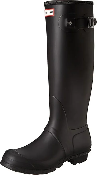 Hunter Original Tall Women's Rain Boots Black : 8 M, Rubber - Image 2