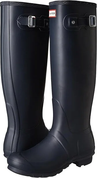 Hunter Original Tall Women's Rain Boots Navy : 5 M, Rubber