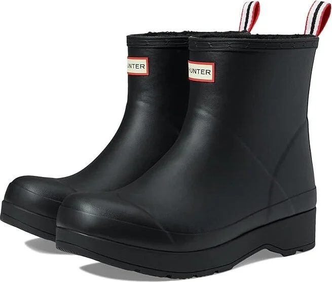 Hunter Play Short Sherpa Insulated Boot Men's Rain Boots Black : 12 M, Synthetic