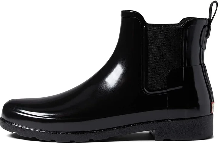Hunter Refined Chelsea Gloss Women's Shoes Black : 5 M, Synthetic - Image 5