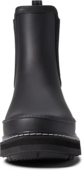 Hunter Refined Stitch Detail Chelsea Women's Shoes Black : 11 M, Rubber - Image 2