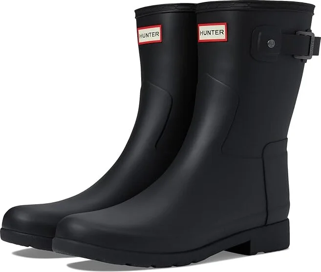 Hunter Refined Tall Women's Shoes Black : 6 M, Synthetic