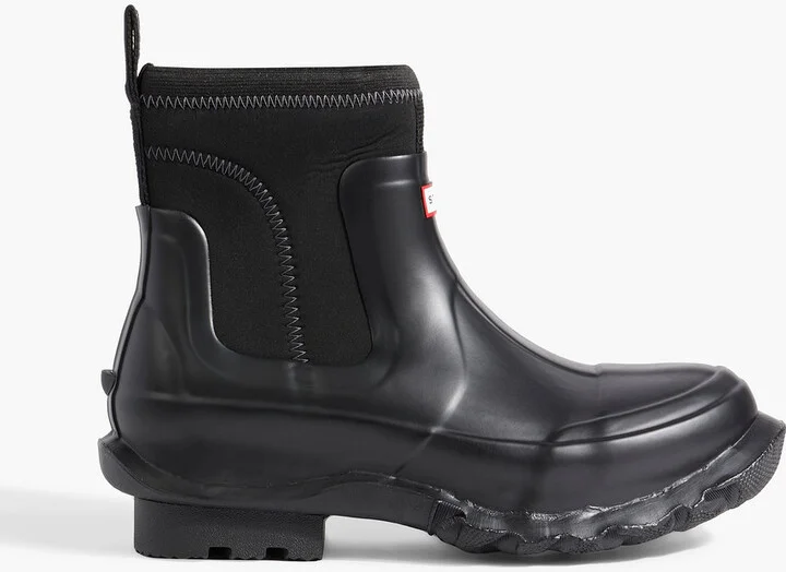 + Hunter rubber and neoprene rain boots